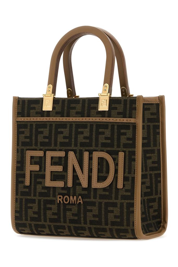 Fendi Embroidered fabric small sunshine shopping bag