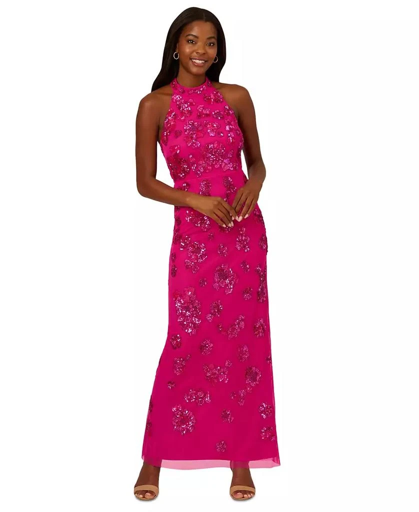 princess polly baby blue dress Women's Beaded Halter Column Sheath Gown – On Sale Now with Up to 67% Off