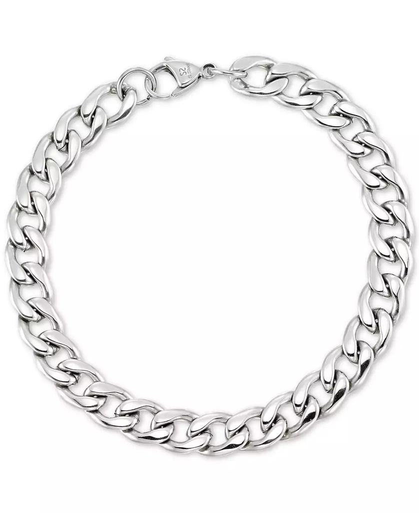 LEGACY for MEN by Simone I. Smith Curb Chain Bracelet in Stainless Steel