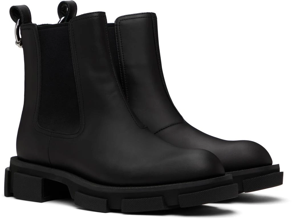 BOTH Black Gao Pierced Chelsea Boots 4