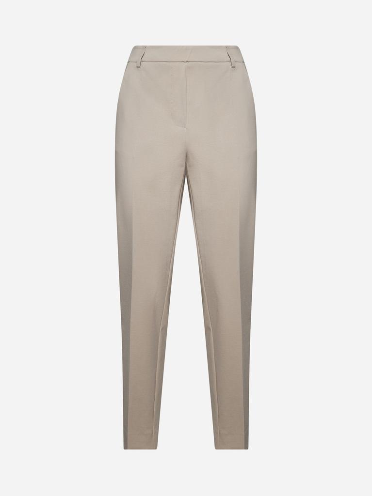 BLANCA VITA Beige Pelago slim tailored trousers