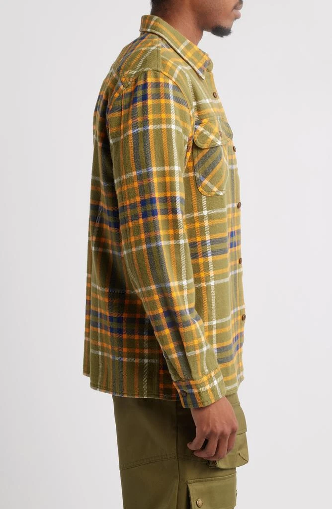 Billionaire Boys Club Desert Plaid Flannel Button-Up Overshirt 3