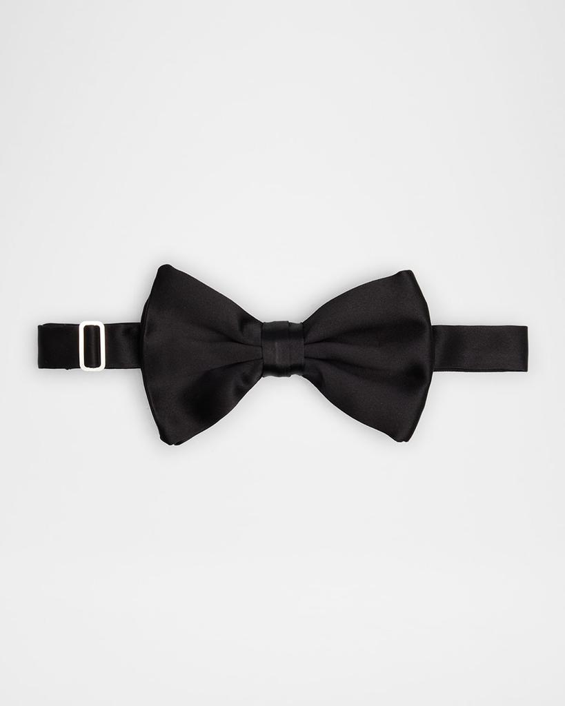 Giorgio Armani Men's Black Silk Pre-Tied Bow Tie