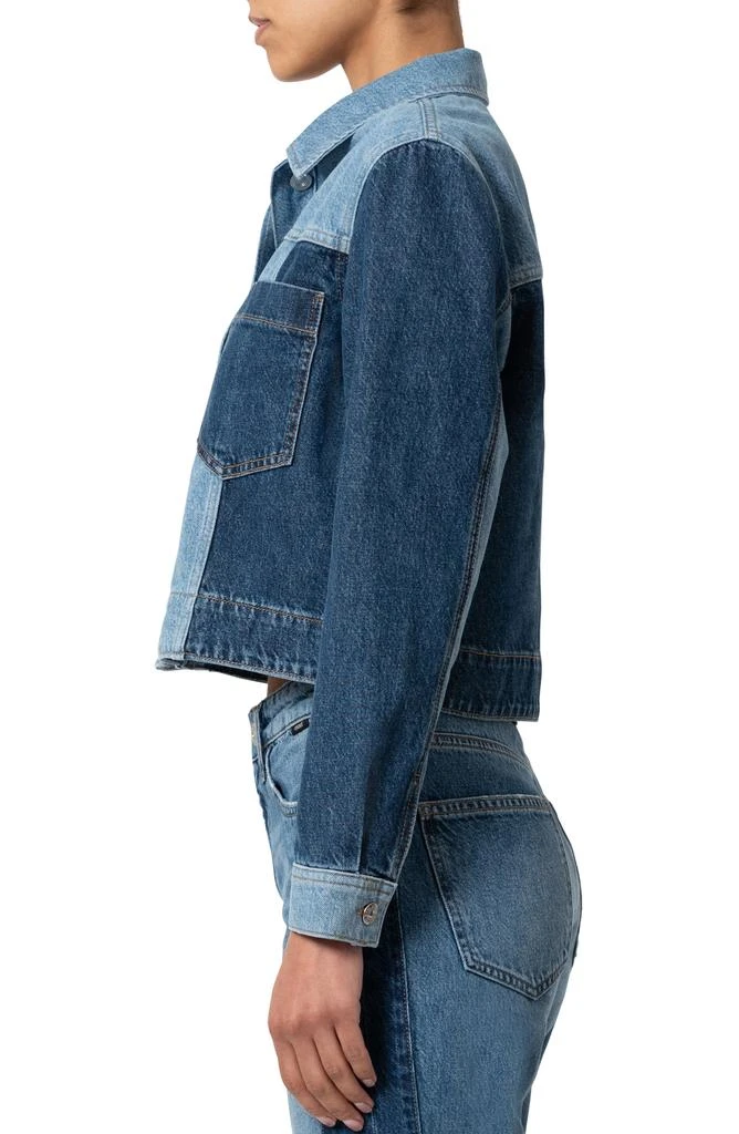 Mavi Jeans Two-Tone Denim Trucker Jacket 3