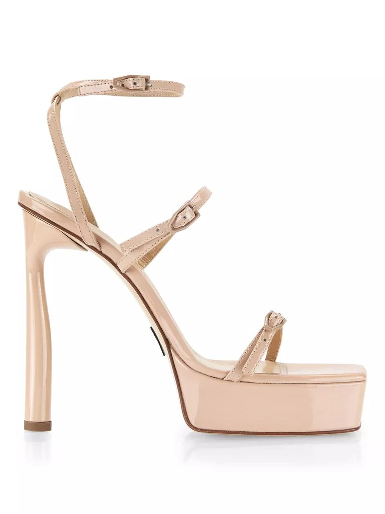 Paul Andrew Slinky Patent Leather Platform Sandals 1