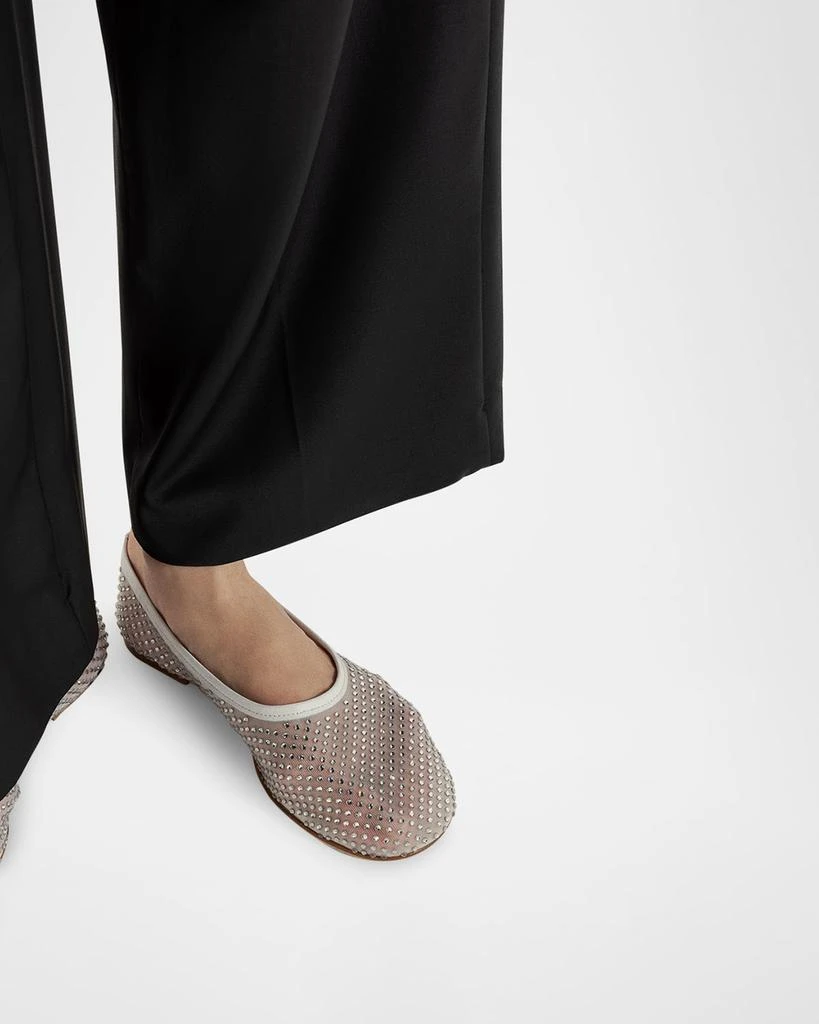 Dear Frances Balla Crystal Mesh Ballerina Flats 2