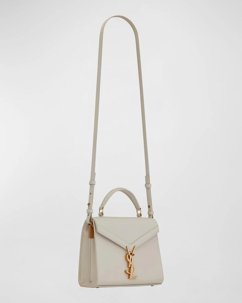 Yves Saint Laurent Cassandra Mini YSL Top Handle Crossbody Bag in Grained Leather 3