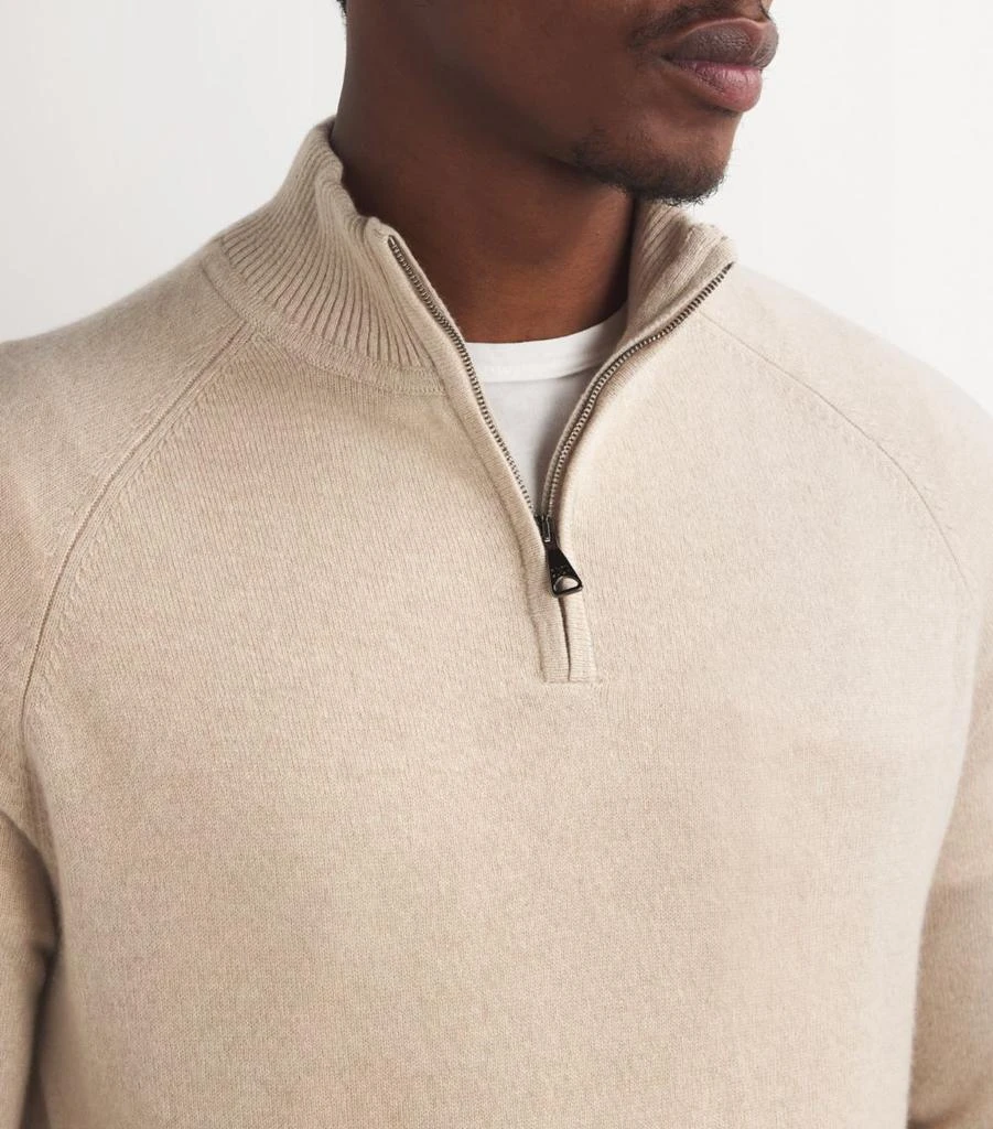 Derek Rose Cashmere Half-Zip Finley Sweatshirt 6
