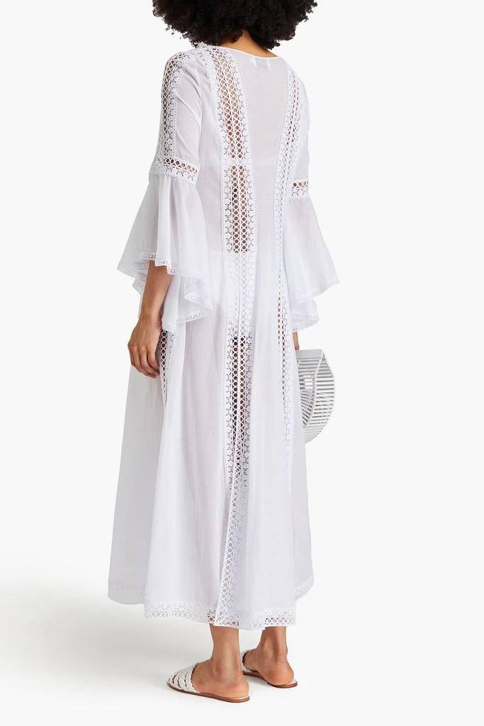 Charo Ruiz Ibiza Zia guipure lace-trimmed cotton-blend voile kaftan 3