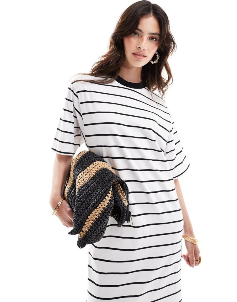ASOS DESIGN oversized midaxi t-shirt dress in white and black stripe On Sale Now with Up to 60% Off | Discover Exclusive Deals & Savings at BeyondStyle Authentic ASOS Home|women ASOS DESIGN oversized midaxi t-shirt dress in white and black stripe On Sale Now with Up to 60% Off | Discover Exclusive Deals & Savings at BeyondStyle Authentic ASOS Home|women