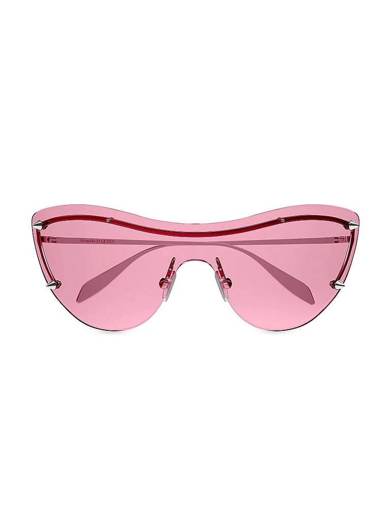 Alexander McQueen 99MM Spike Studs Mask Metal Sunglasses 1