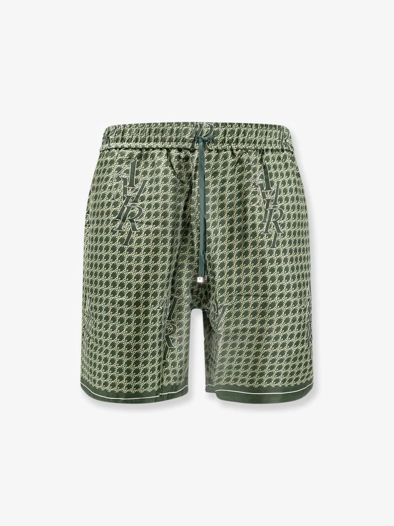 AMIRI Silk bermuda shorts with logo print 1