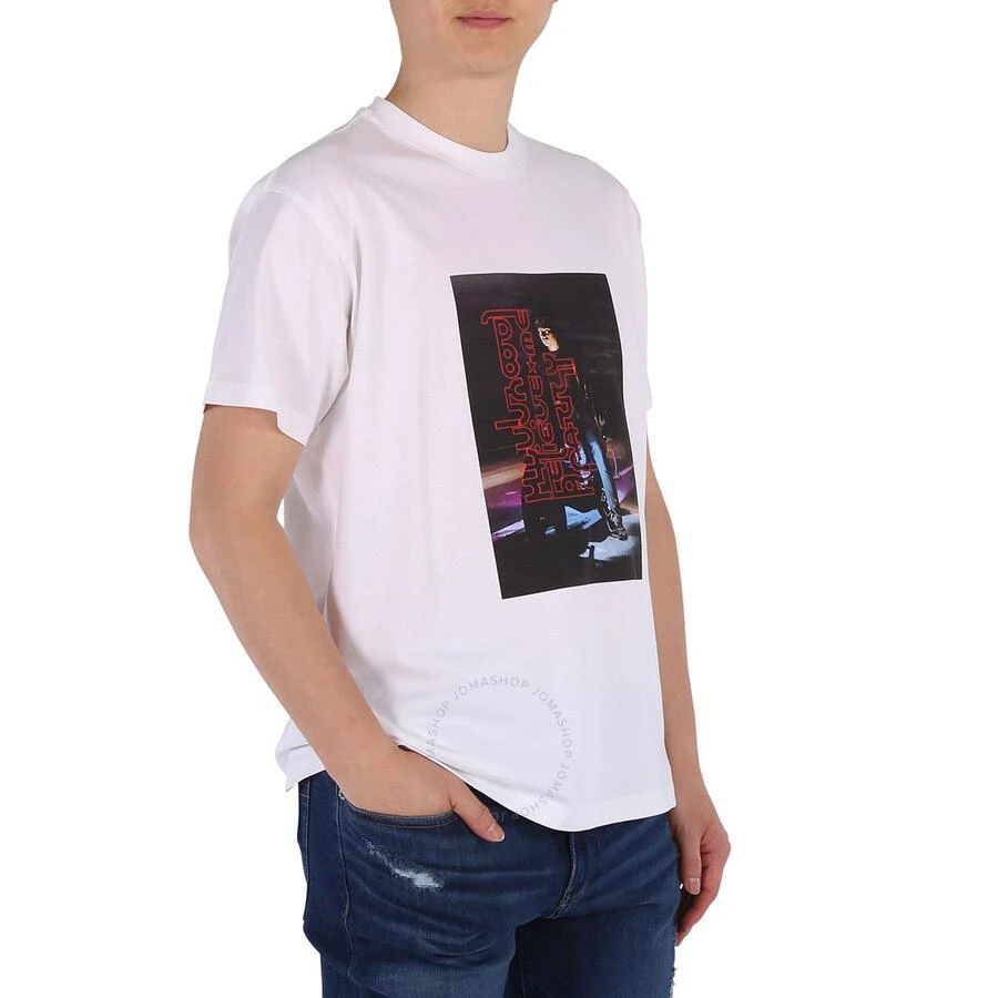 Burberry Men's Optic White Photo Print Cotton T-Shirt 2