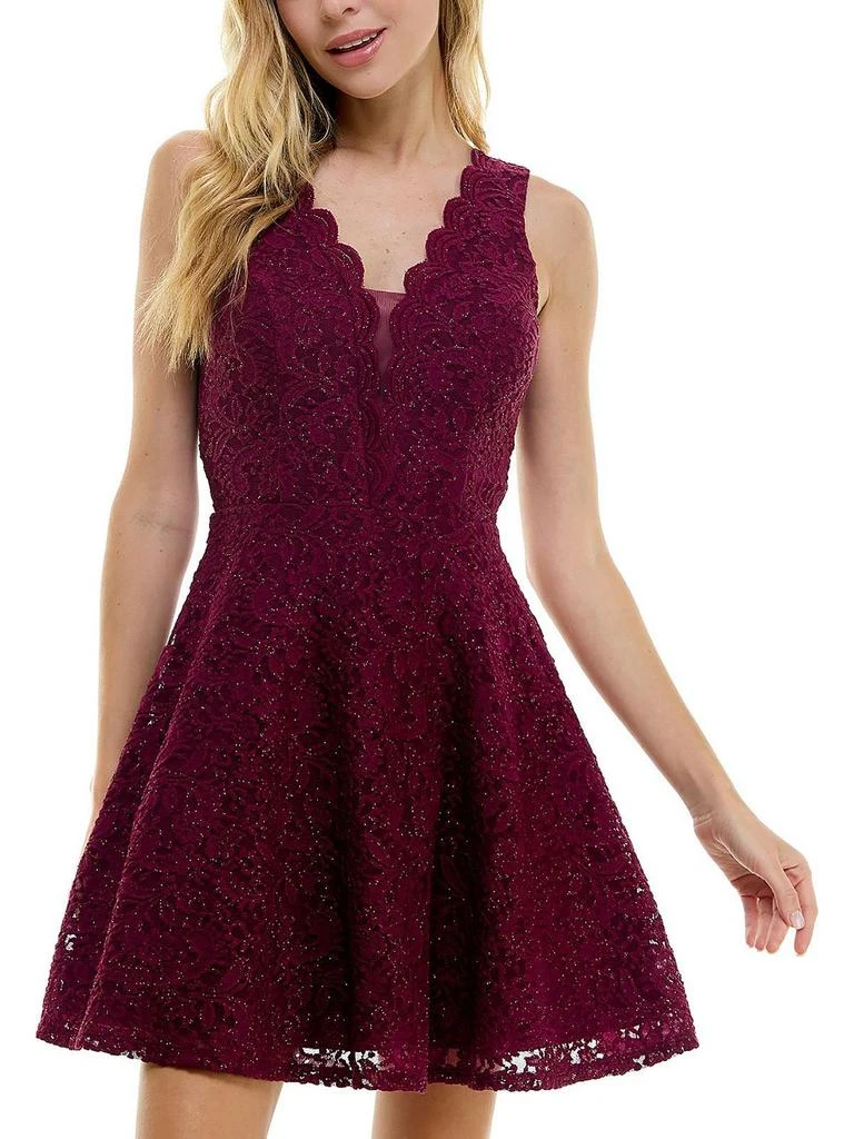 green emerald velvet dress Amazon.com: City Studio Womens Juniors Lace Short Fit & Flare Dress Blue 15  : Clothing, Shoes & Jewelry main image 1