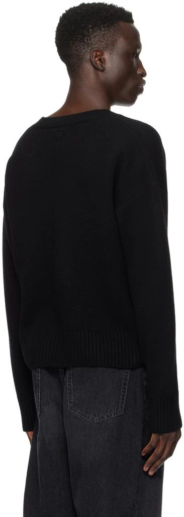 AMI Paris Black Cropped Sweater 3
