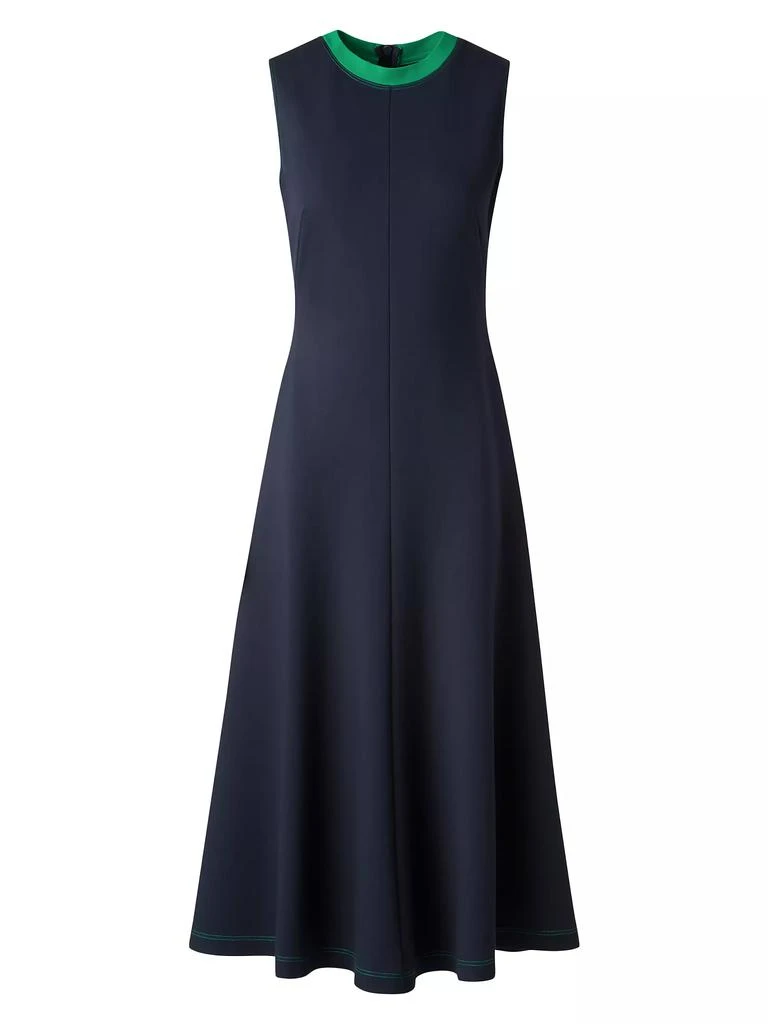 Akris Jersey Sleeveless Fit-&-Flare Midi-Dress 1