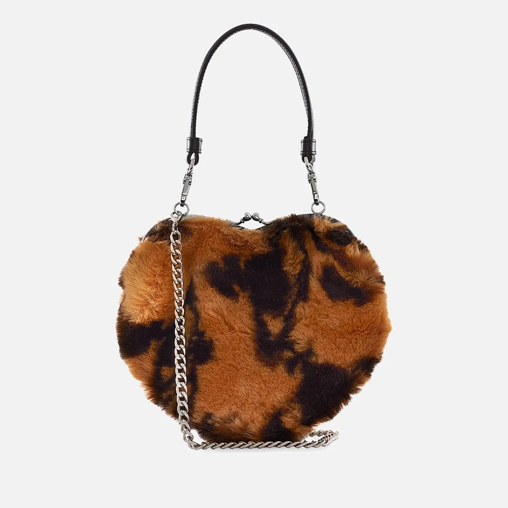 Vivienne Westwood Vivienne Westwood Belle Heart Frame Faux Fur Purse 1