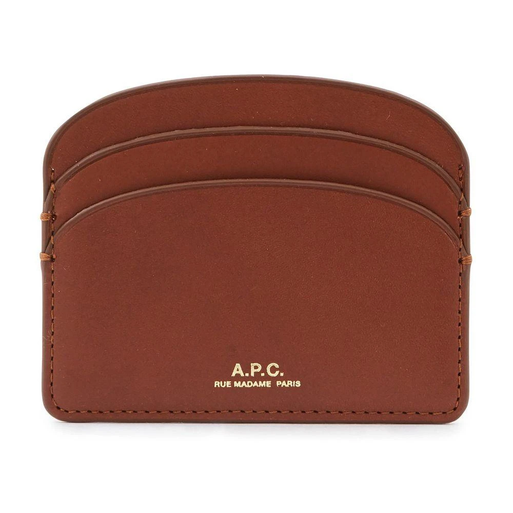 A.P.C. Demi-Lune leather card holder 7