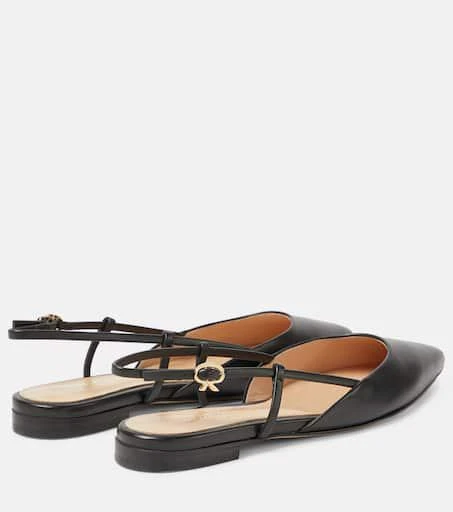 Gianvito Rossi Ascent 05 leather slingback flats 3