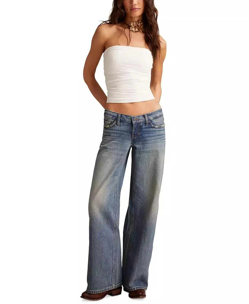 Lucky Brand Juniors' Cotton Super Low Rise Ultra Wide Jeans 1