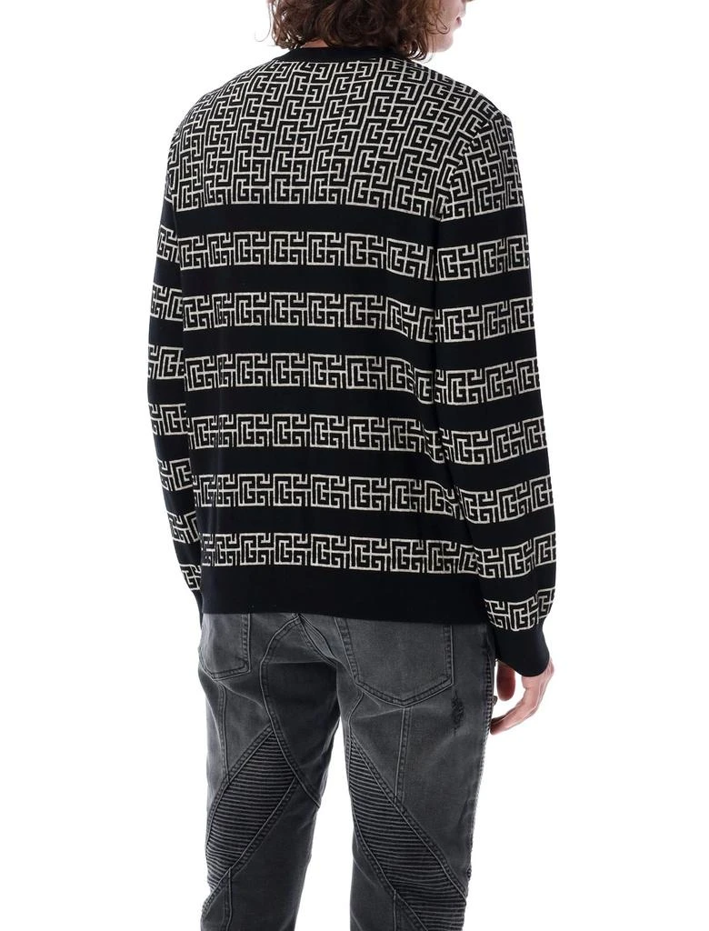 Balmain Balmain Striped PB Labyrinth Jumper 2