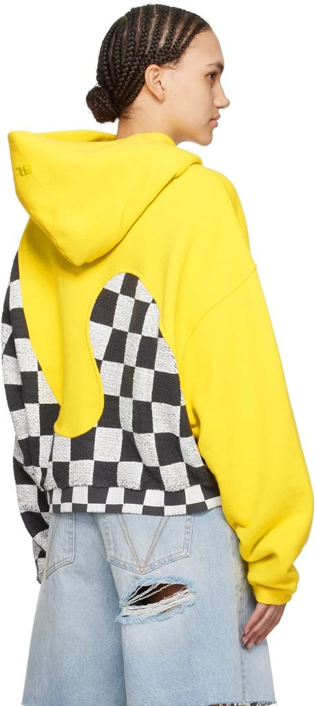 ERL Yellow Paneled Hoodie 3