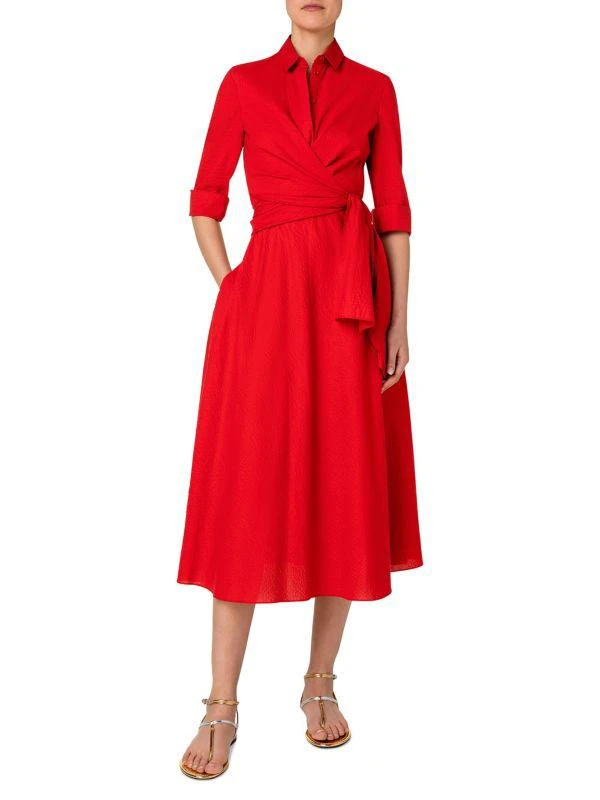 Akris Cotton Wrap Shirtdress 5