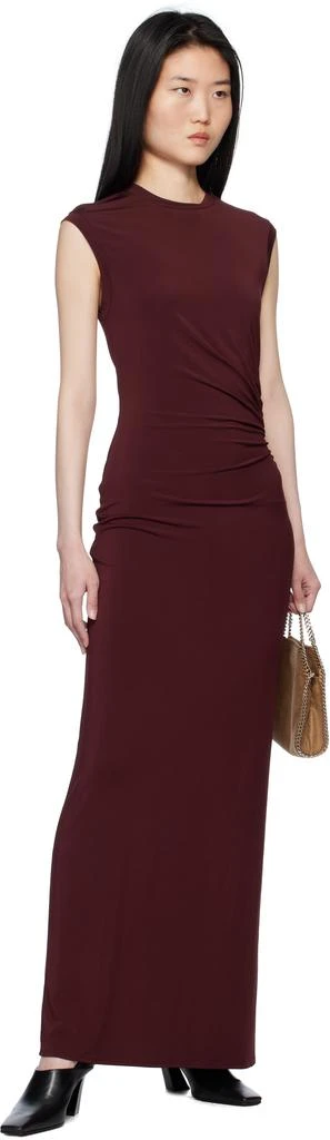 Stella McCartney Burgundy Sleeveless Maxi Dress 4