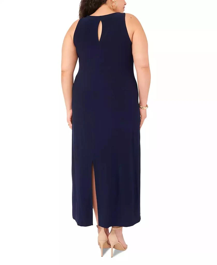 Vince Camuto Plus Size Sleeveless Keyhole-Back Crewneck Maxi Dress 5