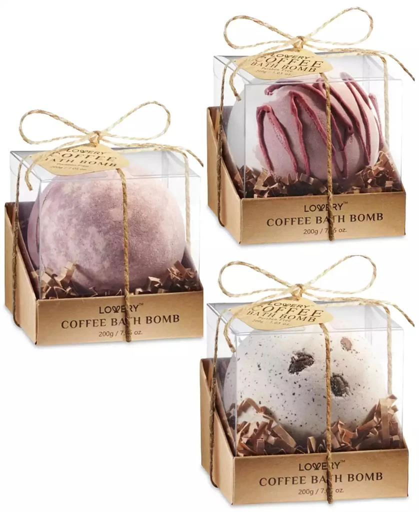 Lovery 3-Pc. Coffee Bath Bomb Set 1