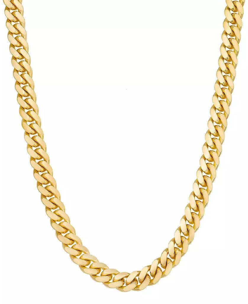 Macy's Men's Solid Cuban Link Bracelet in 14k Gold-Plated Sterling Silver 1