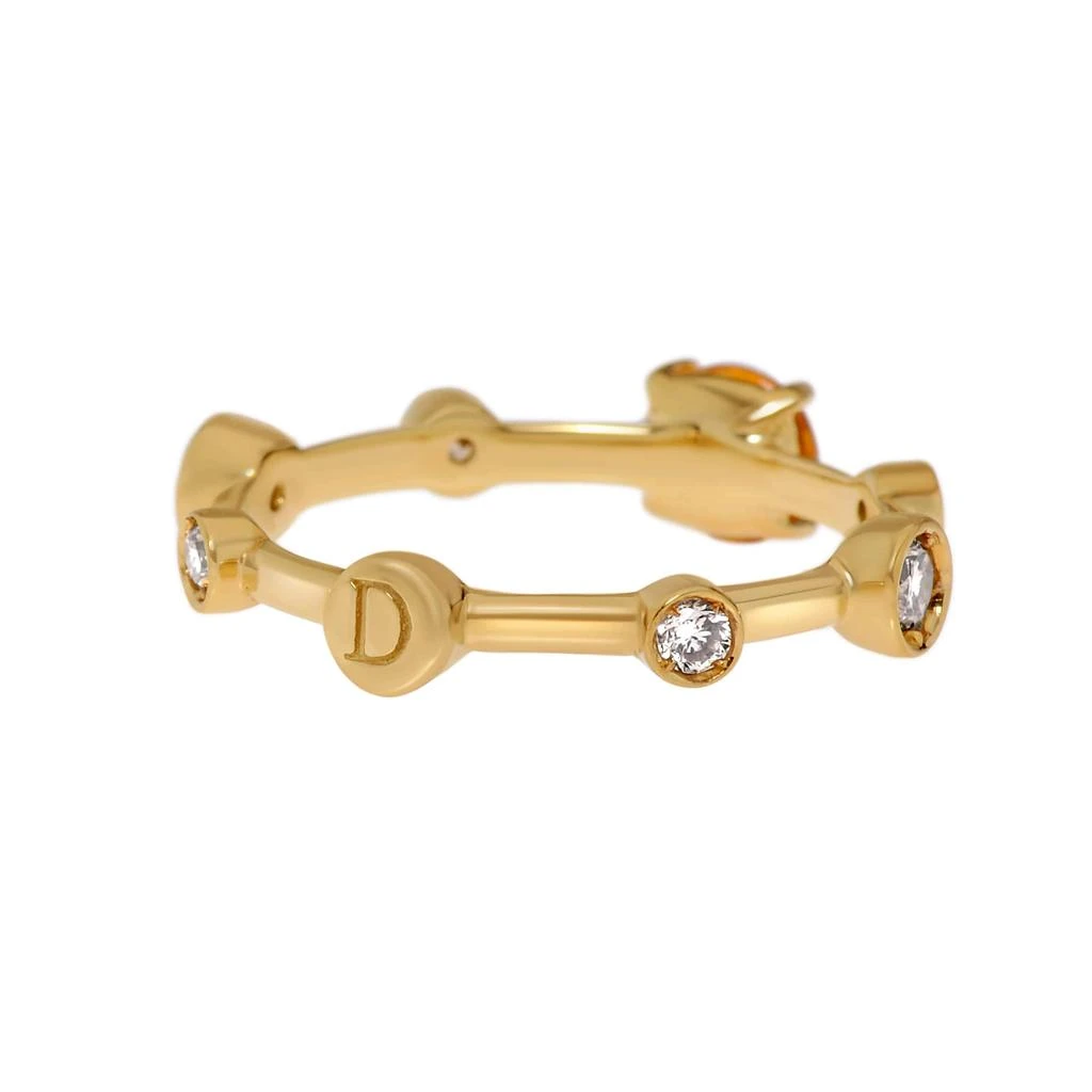 Damiani Damiani 18K Yellow Gold, Topaz and Diamond Ring Sz. 7.5 20040722 3