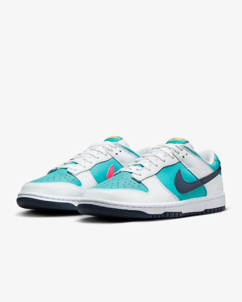 NIKE Dunk Low Retro HF4850-345 Sneakers Mens Dusty Cactus Leather Lace Up PSS181 (Blue,13)