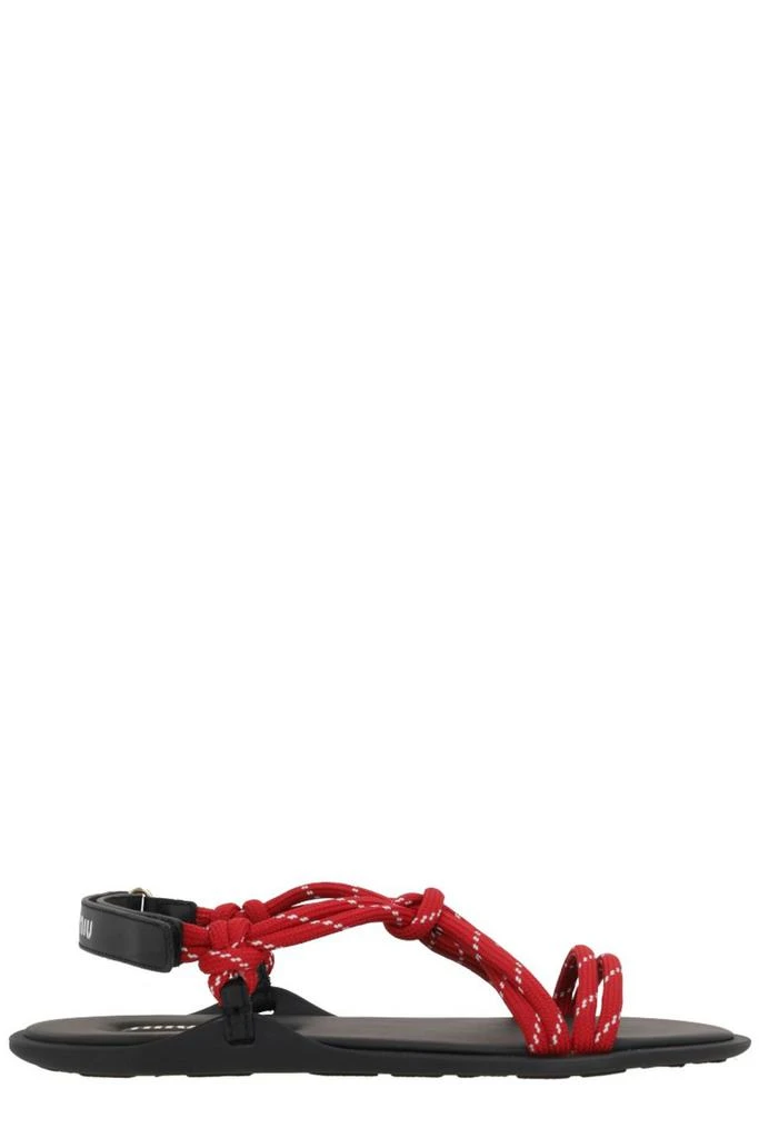 Miu Miu Miu Miu Logo-Embossed Flat Sandals 1