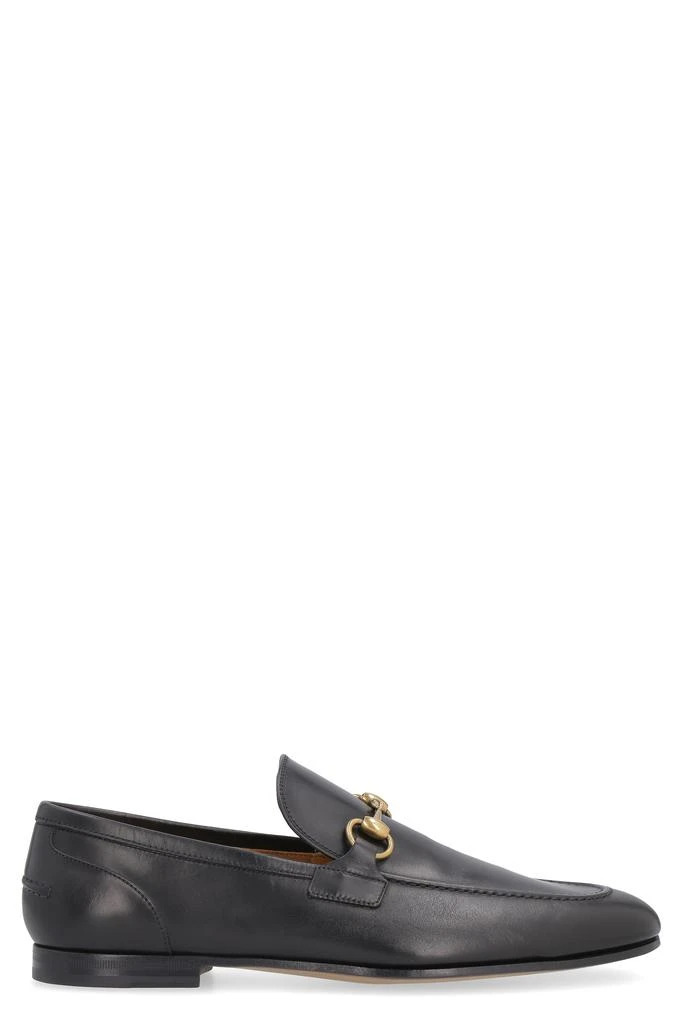 Gucci JORDAAN LEATHER LOAFERS WITH HORSEBIT 1
