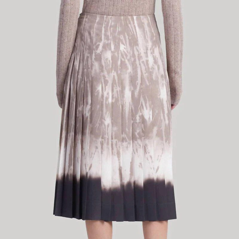 Altuzarra Tullius Printed Denim Skirt In Balsam Shibori 2