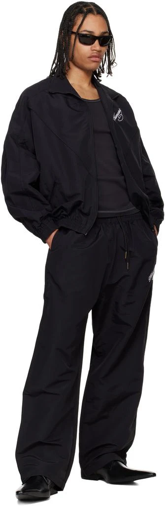 WILLY CHAVARRIA Black Ruff Rider Track Pants 4