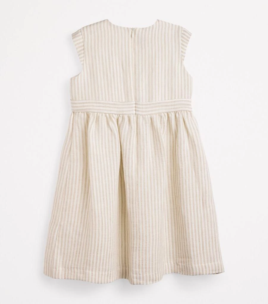 IL GUFO Linen Striped Dress (4-10 Years) 2
