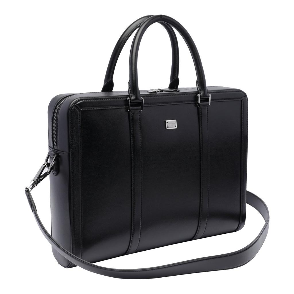 Dolce & Gabbana Logo Plaque Zipped Briefcase – On Sale Now with Up