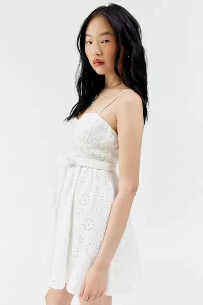 Kiss The Sky Kiss The Sky Pearl Eyelet Mini Dress 3