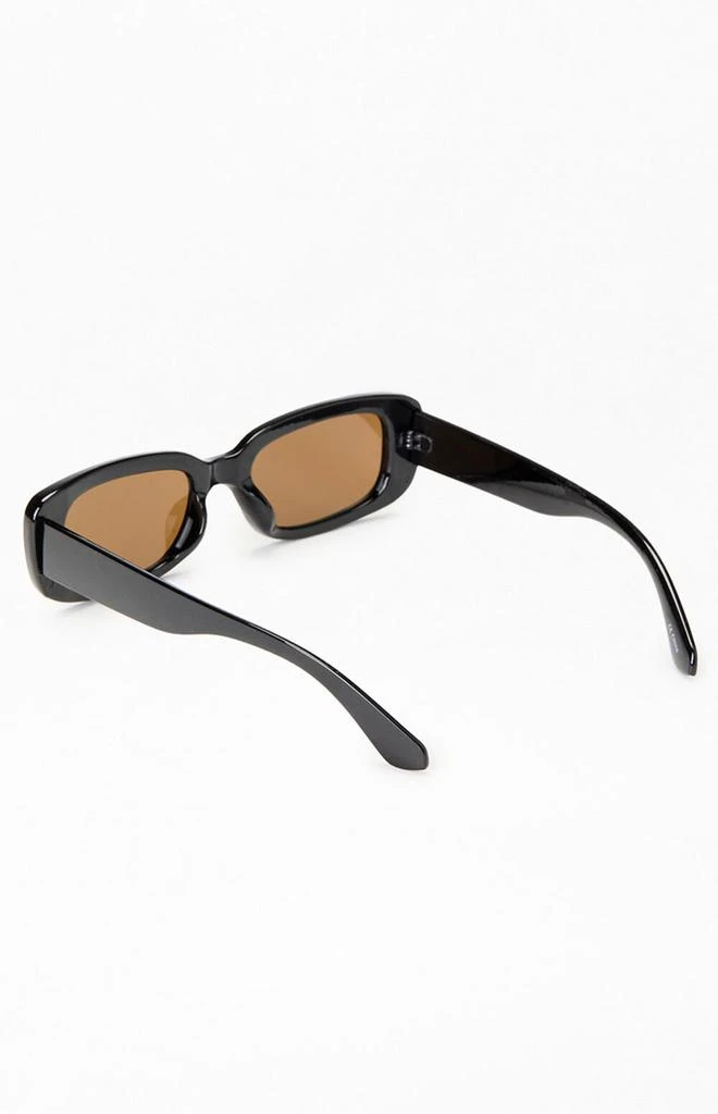 PacSun Black & Brown Plastic Square Sunglasses 2