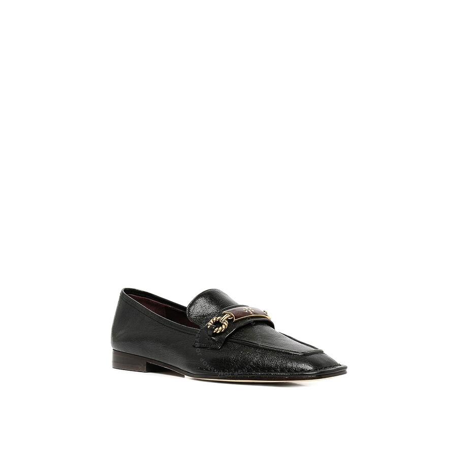 Tory Burch Perfect Black Leather Perrine Loafers