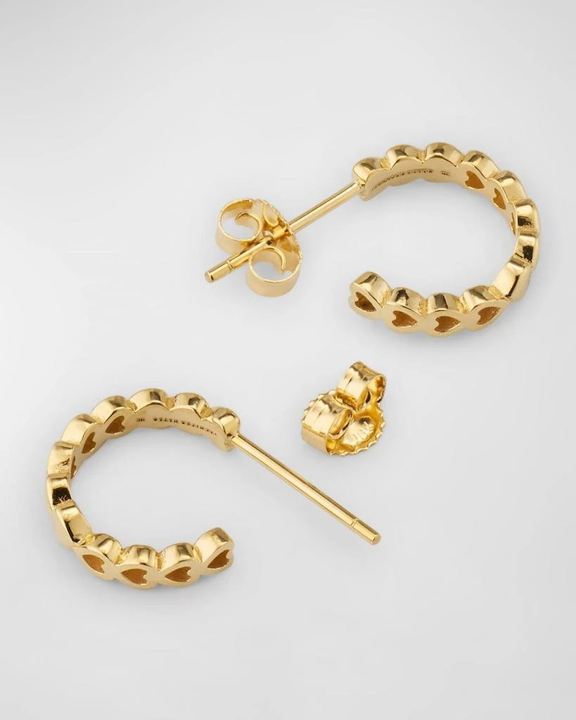 Jennifer Meyer Mini Heart Hoop Earrings 4