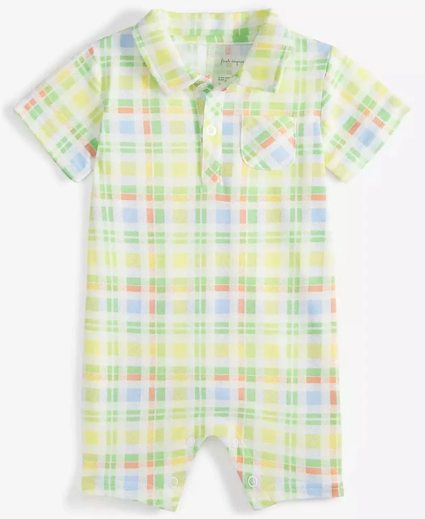 First Impressions Baby Boys Park Plaid Sunsuit, Exclusively at Macy's 1