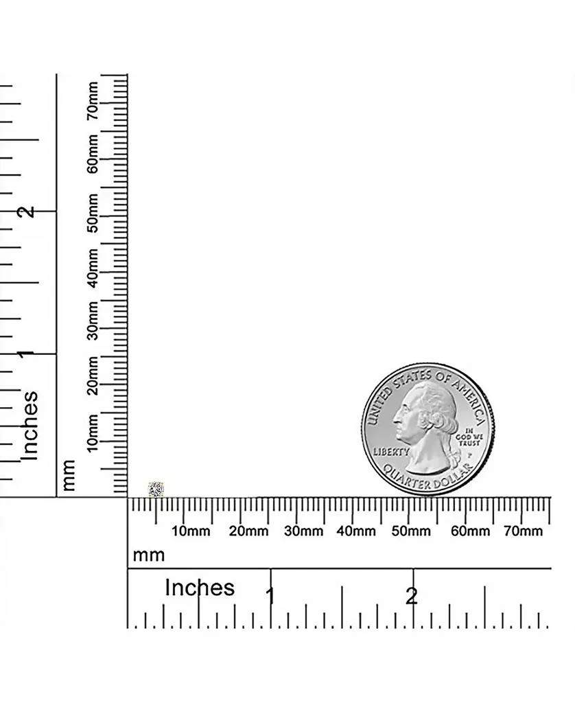 Bling Jewelry Classic Delicate .025CT Round Solitaire Cubic Zirconia Tiny 3MM CZ 14K Yellow Gold Stud Earrings 3