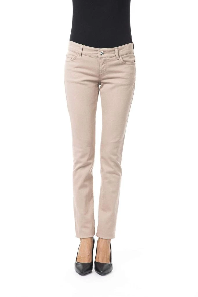 BYBLOS BYBLOS Beige Cotton Jeans & Pant 1