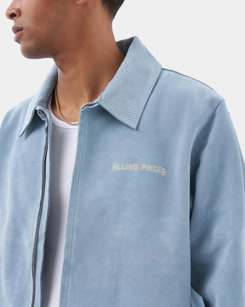 Entry Luxury Leather Jacket Suede Adriatic Blue 5