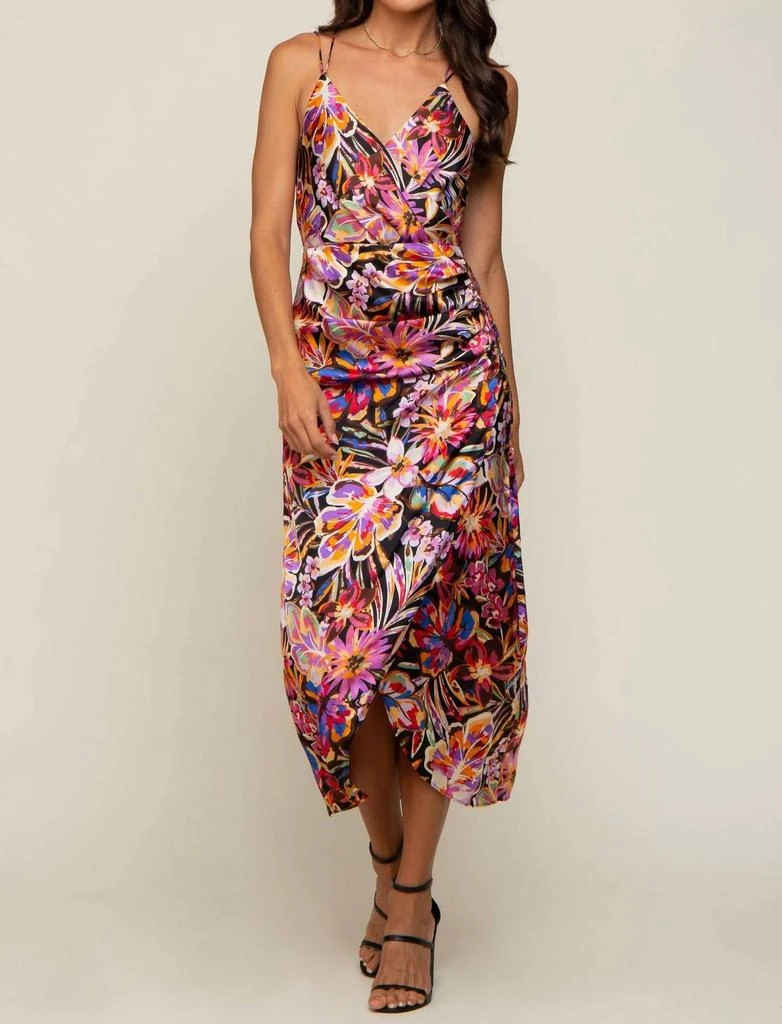 Dress Forum Dress Forum - Floral Ruched Midi Dress 3