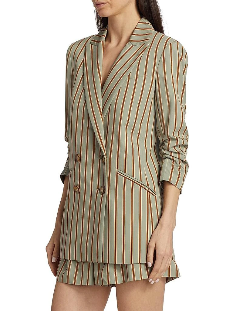 VERONICA BEARD Kiernan Striped Double-Breasted Jacket 4
