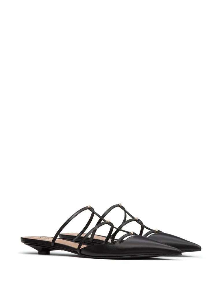Valentino VALENTINO GARAVANI - Rockstud Wispy Leather Mules 4